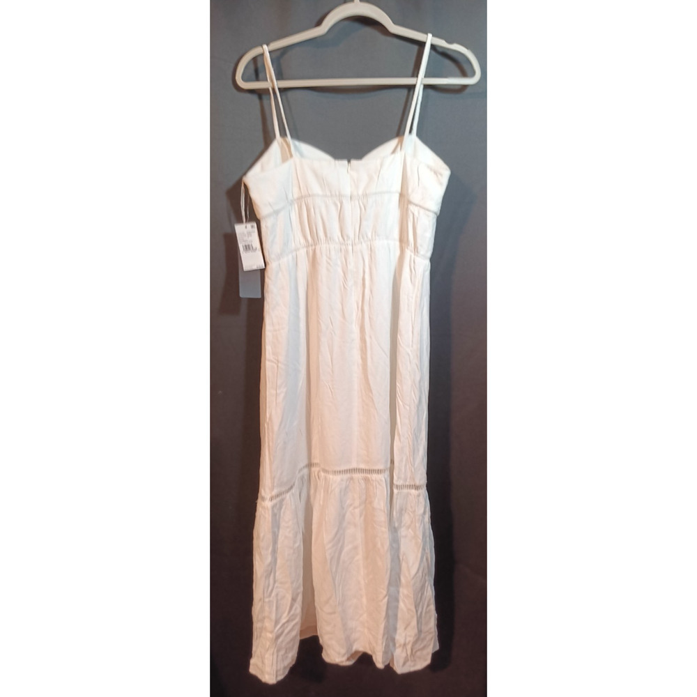 Adrianna Papell Sweetheart Lace Midi Dress Size 8 Wedding Shower Bridal NEW - Picture 4 of 8
